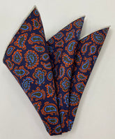 Macclesfield Madder Printed Silk Pocket Square MMPP-117
